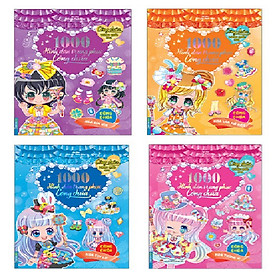 Sách - Công chúa vương quốc hoa - 1000 dán hình thời trang công chúa (trọn bộ 4 cuốn )