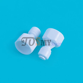 Mua Bộ 2 nối nhanh thẳng ren trong 21 ra dây 10 hoặc 6mm – linh kiện máy lọc nước  phun sương  lắp dàn tưới cây  bể thủy sinh  cá cảnh  bán cạn . . . (hàng chính hãng)