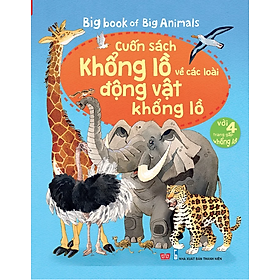 Sách tương tác - Big book - Cuốn sách khổng lồ về các loài động vật khổng lồ
