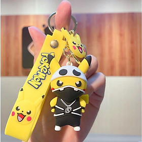Móc khóa Pikachu ninja dễ thương PVC loại xịn đẹp