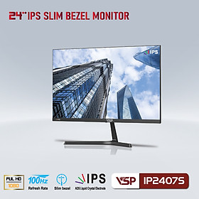 Mua Màn hình Tràn viền Gaming VSP IP2407S 24inch (23.8  IPS FHD 100Hz  HDMI+VGA+Audio 3.5) - Hàng chính hãng TECH VISION phân phối