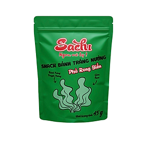 Snack Sachi bánh tráng Vị Rong -  Thùng 50 gói