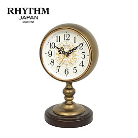 Mua Đồng hồ Để bàn Rhythm CRH269NR18 – Kt 13.8 x 23.1 x 12cm  Vỏ kim loại  Dùng Pin