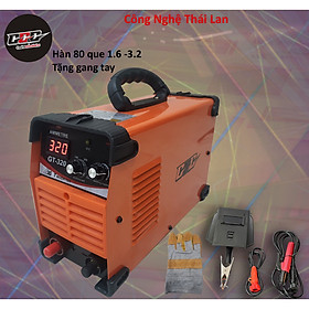 Máy hàn điện tử, máy hàn que GT 320, máy hàn hồ quang hàn kéo que 3,2 đủ bộ phụ kiện - tặng kèm găng tay
