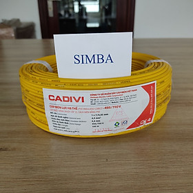 Mua Dây điện Cadivi CV4 1X7/0.85mm  vàng