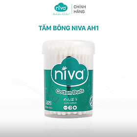 Tăm Bông NIVA Dành Cho Người  Lớn Hũ 100 Que Nhựa Ah1