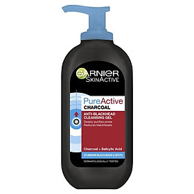 Garnier Pure Active Anti Blackhead Charcoal Cleansing Gel 200ml