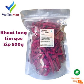 Khoai Lang Tím Que Sấy Giòn Không Đường VietTin Mart 500g