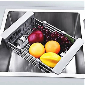 Mua Rổ kéo rút gọn inox bồn rửa bát  rổ inox đa năng