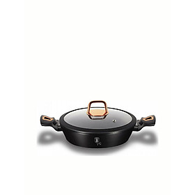 Mua Nồi chảo có nắp 2 quai cầm Berlinger Haus BH/1640N 28cm - màu đen/rose