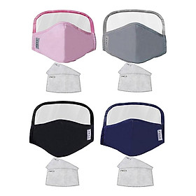 Anti Dust Adults Mouth Cover Masks With Clear Eye  4 Colors