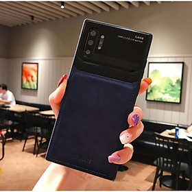 Ốp lưng da kính cao cấp hiệu Delicate dành cho SamSung Galaxy Note 10 Plus - Hàng nhập khẩu