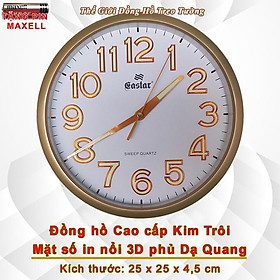 ĐỒNG HỒ CAO CẤP KIM TRÔI CÓ DẠ QUANG - BẢO HÀNH 1 NĂM - TẶNG PIN MAXELL