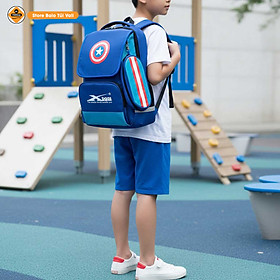 Balo học sinh nam cấp 1 cao cấp chống nước Xbags Xb 3017 – Thiết kế hiện đại tiện dụng, kèm bóp bút, đeo êm thoáng khí!