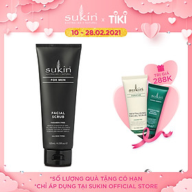 Kem tẩy tế bào chết dành cho nam Sukin For Men Facial Scrub 125ml