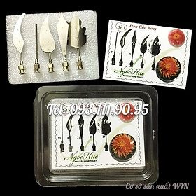 Mua Bộ 5 dụng cụ làm thạch rau câu 3D – Set 5 – Bộ làm hoa cúc xoay – Mã số 1390