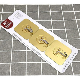Mua Bộ 3 móc dính dán tường chịu lực- vàng tài lộc- (6cmx6cm) - Vàng Tài Lộc
