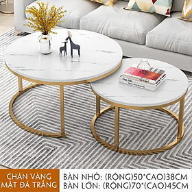Mua Bàn trà đôi cao cấp  bàn trà mặt vân đá đẹp  bàn sofa