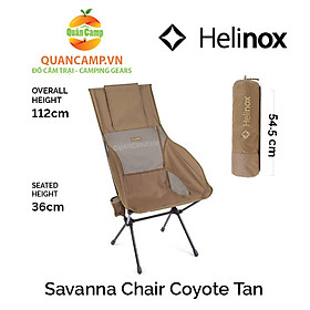 Ghế dã ngoại xếp gọn Helinox Savanna Chair Coyote Tan