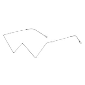 Rhinestone Eye Glasses Frames for Women Diamond Half Frame No Lens Eyewear