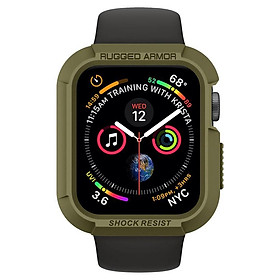 Ốp Spigen Apple Watch Series 5 / 4 (44mm) Case Rugged Armor - hàng chính hãng