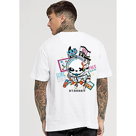 Áo Thun nam nữ 100% cotton in hình Thỏ Chột Mắt TKRH-36 Áo Phông Unisex Dáng Rộng tay lỡ