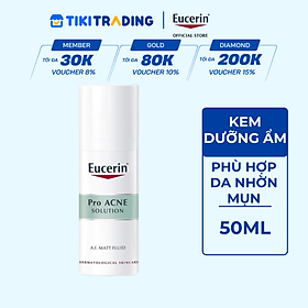Kem dưỡng ẩm kiểm soát nhờn & giảm mụn Eucerin Matt Fluid 50ml