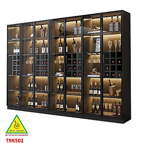 Mua Tủ Rượu Trang Trí Phòng Khách Bằng Gỗ MDF Cánh Kính – Sang Trọng - Hiện Đại TRK502 - NỘI THẤT LẮP RÁP VIENDONGADV