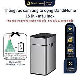 Mua Thùng rác thông minh cảm ứng tự động đóng mở DandiHome - Tặng pin sạc Micro usb