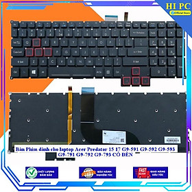Bàn Phím dành cho laptop Acer Predator 15 17 G9-591 G9-592 G9-593 G9-791 G9-792 G9-793 CÓ ĐÈN - Hàng Nhập Khẩu