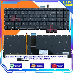 Mua Bàn Phím dành cho laptop Acer Predator 15 17 G9-591 G9-592 G9-593 G9-791 G9-792 G9-793 CÓ ĐÈN - Hàng Nhập Khẩu