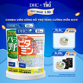 Combo Viên uống DHC Tăng Cường Hệ Miễn Dịch Rau Củ & Multi Vitamin