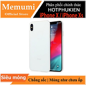 Ốp lưng lụa dành cho iPhone X chính hãng Memumi siêu mỏng 0.3mm