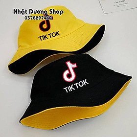 Nón bucket 2 mặt Tiktok thêu hình nốt nhạt độc đáo, sành điệu