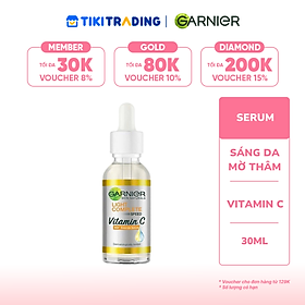 Tinh chất dưỡng sáng da, mờ thâm Garnier Skin Naturals Bright Complete 30x Vitamin C Booster Serum 30ml