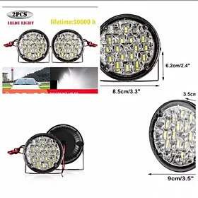 COMBO 2 CÁI ĐÈN LED TRỢ SÁNG 18 TIM LED LẮP XE MÁY ÔTÔ MÁY CÀY