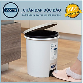 Mua Thùng Rác Nhựa   Đạp Chân Nắp Tròn INOCHI 12L Lít Làm Sọt Rác Văn Phòng Đựng Rác Gia Đình  Trong Nhà THRT