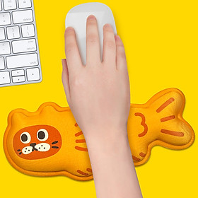 Mua Miếng Lót Chuột Mouse Pad Đệm Kê Tay Chống Mỏi Đau Cổ Tay Hình Mèo Cá Vàng_ Hàng Chính Hãng