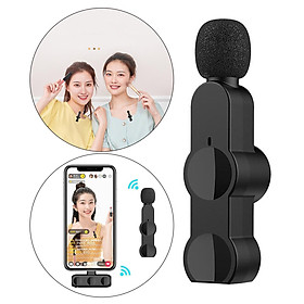 Lavalier Microphone Portable Bluetooth 5.0 for Video Recording Cell Phone