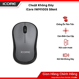 Chuột Không Dây iCore IWM1005 Silent - Thiết Kế Thuận Cả Hai Tay, Giá Tốt - Hàng chính hãng