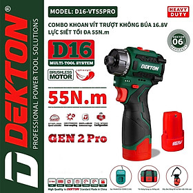 Mua Bộ máy vặn vít dùng pin 16.8V Dekton D16-VT55PRO -HÀNG CHÍNH HÃNG