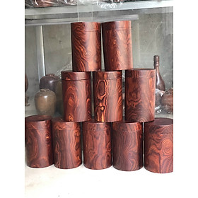 Mua Hộp đựng trà chè bằng gỗ trắc đỏ đen kt cao 20×12cm
