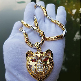 Dây Chuyền Mặt Báo Mạ Vàng 24k MD75