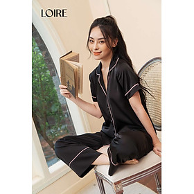 Bộ Đồ Ngủ Lụa Tay Ngắn Basic Loirechic LPN07