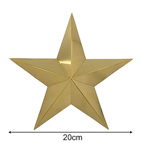 Mua Ngôi sao inox vàng NSI20 20cm 0.8mm