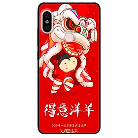 Ốp lưng in cho Xiaomi Redmi Note 5 Pro Mẫu Múa Lân