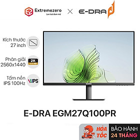 Màn hình máy tính gaming E-Dra EGM27Q100PR 27 inch 2K 100hz - Hàng chính hãng