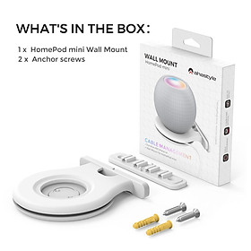 Giá đỡ cho homepod mini loa thông minh treo tường đứng bền bỉ hộp treo tường hỗ trợ cho pod home mini màu: 1pc trắng