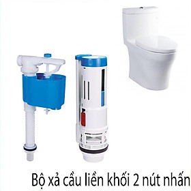 Bộ xả bồn cầu nhấn bệt rời và bệt liền khối, bộ xả bồn cầu đóng vỉ cao cấp