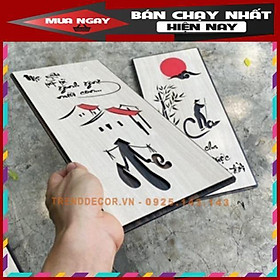 Combo 2 Tấm Tranh Gỗ treo tường quà tặng báo hiếu Cha Mẹ TRENDDECOR.VN